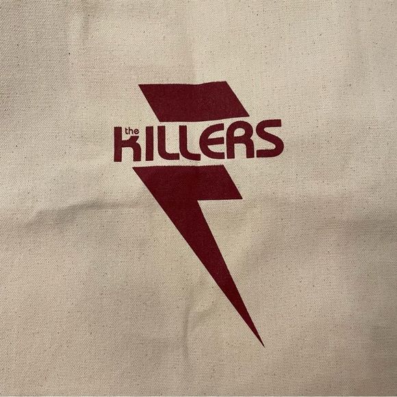 NWOT Prime The Killers Cotton Beige Canvas Tan Bag Tote with Leather Handles - Picture 7 of 9